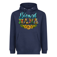 Navy blessed nana Heavyweight Hoodie - BarkalooDesign