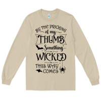 Mushroom something wicked this way comes witchcraft halloween 2021 t shirt Long Sleeve Tee - longCreatives