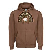 Chestnut camouflage gnomes rainbow Zipper Hoodie - Artiststas