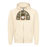 Sandshell camouflage gnomes rainbow Zipper Hoodie - Artiststas