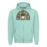 Seafoam camouflage gnomes rainbow Zipper Hoodie - Artiststas