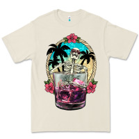 Bone summer skeleton cocktail Premium Tee - NancyCooperArtShop