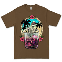 Cacao summer skeleton cocktail Premium Tee - NancyCooperArtShop