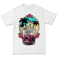 White summer skeleton cocktail Premium Tee - NancyCooperArtShop