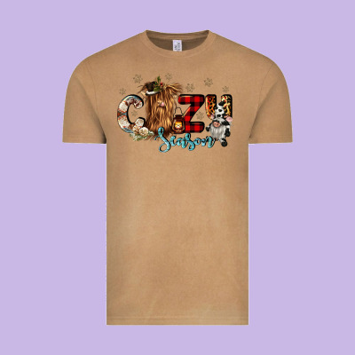 Cozy Season Vintage Tee Designed By Cowgirlartshop