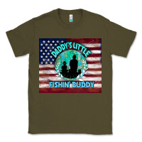 Army Green daddy's little fishin buddy Classic Tee - TumblerDesignByShophia