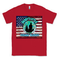 Red daddy's little fishin buddy Classic Tee - TumblerDesignByShophia