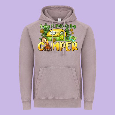 Happy St. Patrick's Day Camper Vintage Hoodie Designed By Howdyjamesfarm