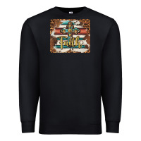 Black faith cross mousepad Premium Sweatshirt - BarkalooDesign