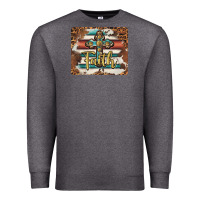 Charcoal Heather faith cross mousepad Premium Sweatshirt - BarkalooDesign