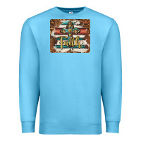 Ocean Blue faith cross mousepad Premium Sweatshirt - BarkalooDesign