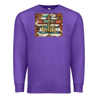 Purple faith cross mousepad Premium Sweatshirt - BarkalooDesign