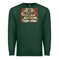 Sports Green faith cross mousepad Premium Sweatshirt - BarkalooDesign