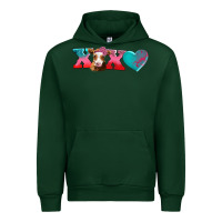 Forest Green xoxo guarnsey cow Urban Hoodie - AdoDesignShop