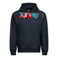 Navy xoxo guarnsey cow Urban Hoodie - AdoDesignShop