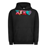 Pigment Black xoxo guarnsey cow Urban Hoodie - AdoDesignShop