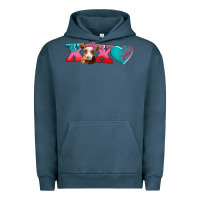 Pigment Midnight Navy xoxo guarnsey cow Urban Hoodie - AdoDesignShop