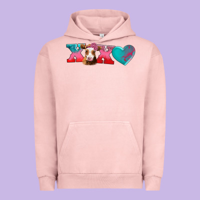 Xoxo Guarnsey Cow Urban Hoodie Designed By Adodesignshop