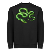 Black boomslang snake Heavyweight Sweatshirt - LillyAllenDesigns