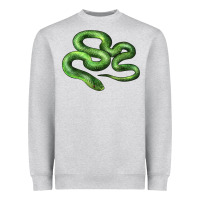 Heather Grey boomslang snake Heavyweight Sweatshirt - LillyAllenDesigns