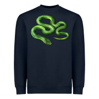 Navy boomslang snake Heavyweight Sweatshirt - LillyAllenDesigns
