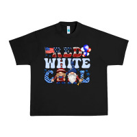 Black Red white cool with gnomies 4th of july Urban Heavy Tee - HowdyJamesFarm