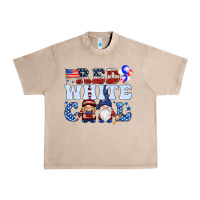 French Oak Red white cool with gnomies 4th of july Urban Heavy Tee - HowdyJamesFarm