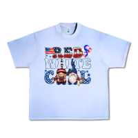 Grape Ice Red white cool with gnomies 4th of july Urban Heavy Tee - HowdyJamesFarm