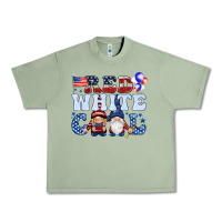 Oil Green Red white cool with gnomies 4th of july Urban Heavy Tee - HowdyJamesFarm