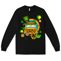 Black St. Patrick's school bus Long Sleeve Tee - OliviaCreatesArt