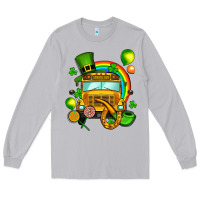 Moon Dust St. Patrick's school bus Long Sleeve Tee - OliviaCreatesArt