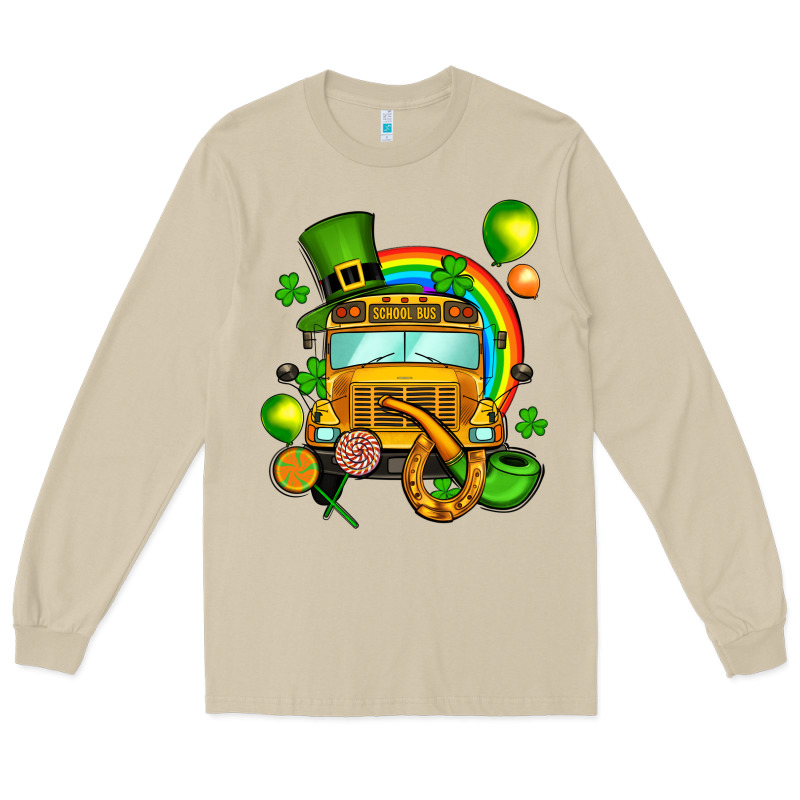 St. Patrick's School Bus Long Sleeve Tee by OliviaCreatesArt | Teevron