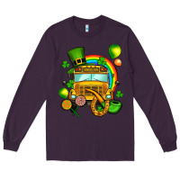 Plum St. Patrick's school bus Long Sleeve Tee - OliviaCreatesArt
