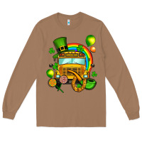 Toasted Coconut St. Patrick's school bus Long Sleeve Tee - OliviaCreatesArt
