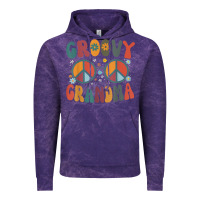 Cloud Purple groovy grandma retro 70s peace sign design grandmother Vintage Hoodie - longCreatives