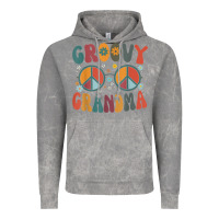 Cloud Rock groovy grandma retro 70s peace sign design grandmother Vintage Hoodie - longCreatives