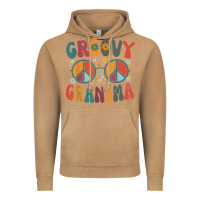 Groovy Grandma Retro 70s Peace Sign Design Grandmother Vintage Hoodie | Teevron