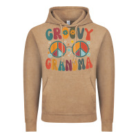 Vintage Coffee groovy grandma retro 70s peace sign design grandmother Vintage Hoodie - longCreatives