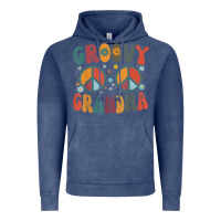 Vintage Denim groovy grandma retro 70s peace sign design grandmother Vintage Hoodie - longCreatives