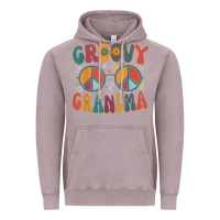 Vintage Zinc groovy grandma retro 70s peace sign design grandmother Vintage Hoodie - longCreatives