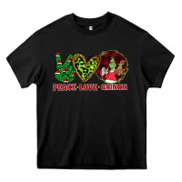Black Peace Love Grinch Heavy Core Tee - Bettercallsaul