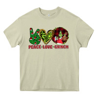 Mossy Peace Love Grinch Heavy Core Tee - Bettercallsaul