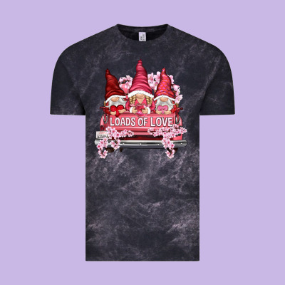 Loads Of Love With Flowers Valentine's Day Vintage Tee Designed By Howdyjamesfarm