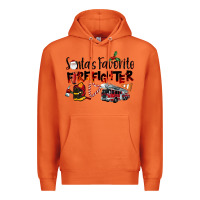 Carrot Santa's Favorite Firefighter Premium Hoodie - LillyAllenDesigns