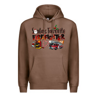 Chestnut Santa's Favorite Firefighter Premium Hoodie - LillyAllenDesigns