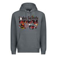 Rock Santa's Favorite Firefighter Premium Hoodie - LillyAllenDesigns