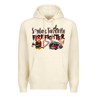 Sandshell Santa's Favorite Firefighter Premium Hoodie - LillyAllenDesigns