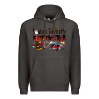 Smoke Santa's Favorite Firefighter Premium Hoodie - LillyAllenDesigns