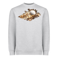 Heather Grey murex snail Heavyweight Sweatshirt - LillyAllenDesigns