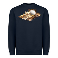 Navy murex snail Heavyweight Sweatshirt - LillyAllenDesigns